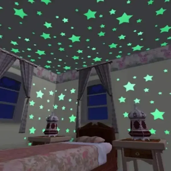 pack-of-100-multicolor-3d-glowing-star-night-dark-room-decor - 2.webp