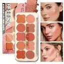 Miss Rose 10 Fashion Colors Blush on Palette